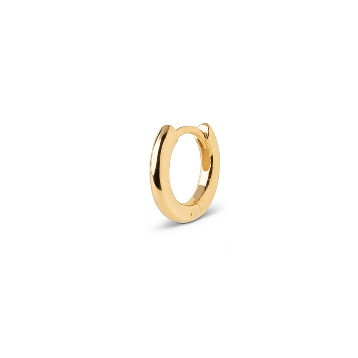 14K Mini Round Huggie