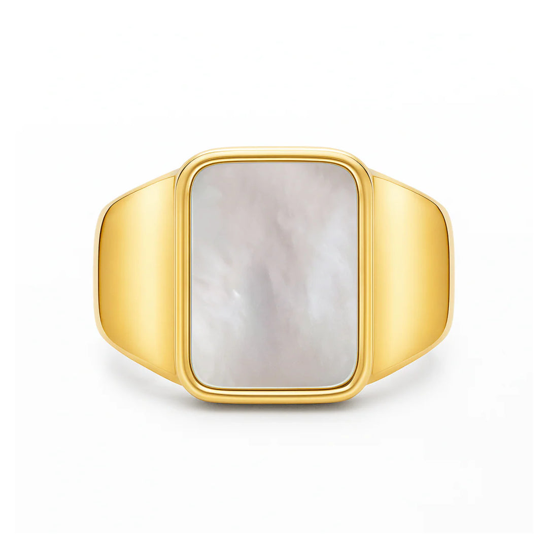 Mother of Pearl Statement Ring
