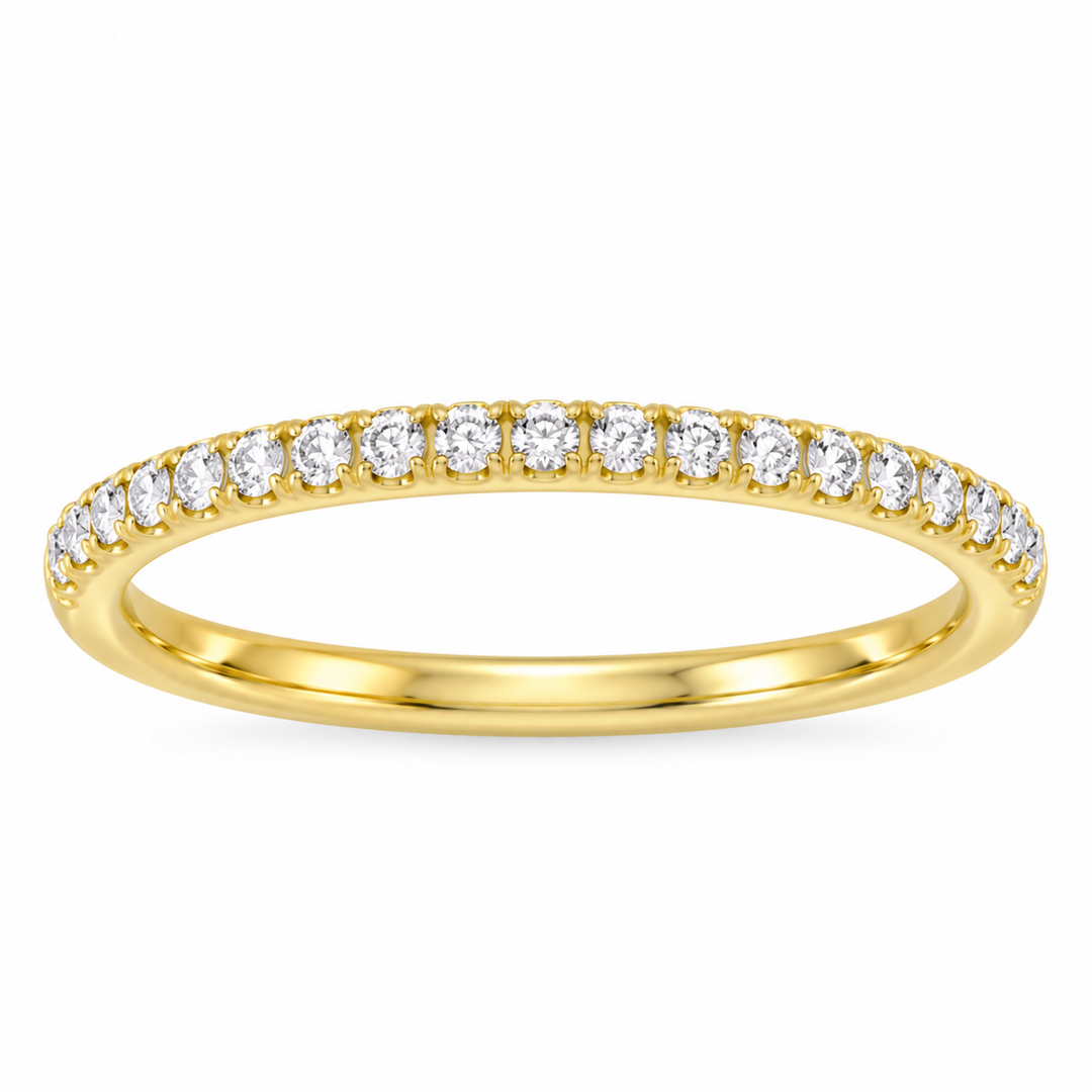 14K Split Prong Lab Grown Diamond Anniversary Band
