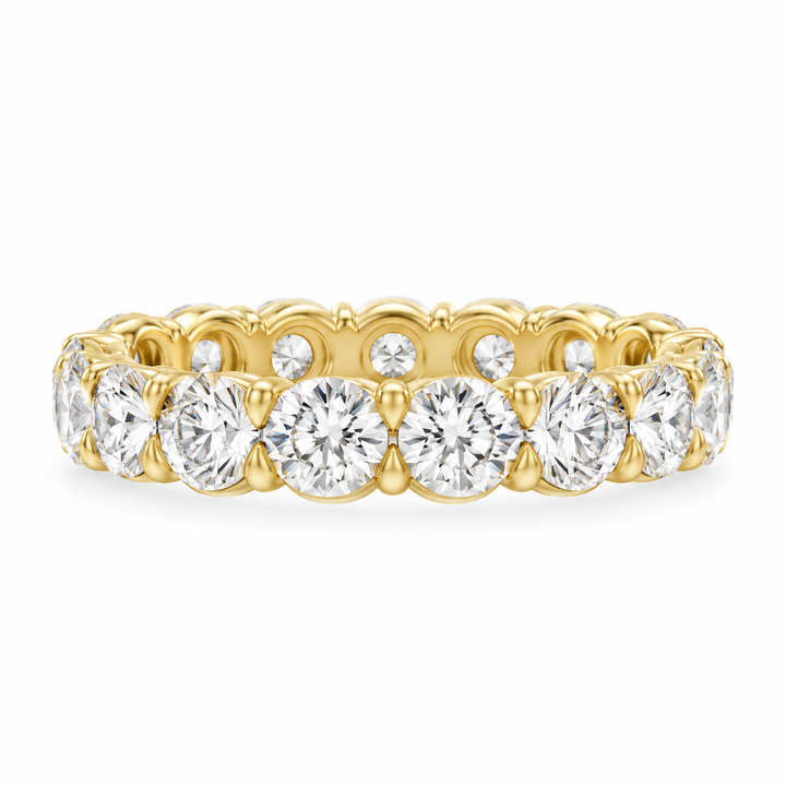 14K Low Profile Diamond Eternity Band