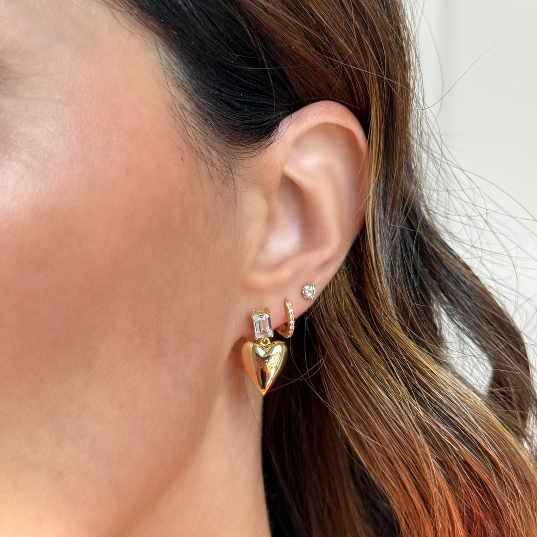 Zosia Heart Drop Earrings