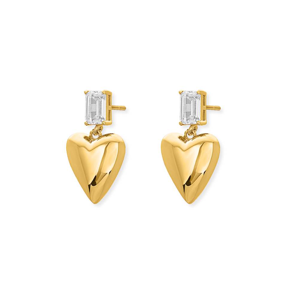 Zosia Heart Drop Earrings