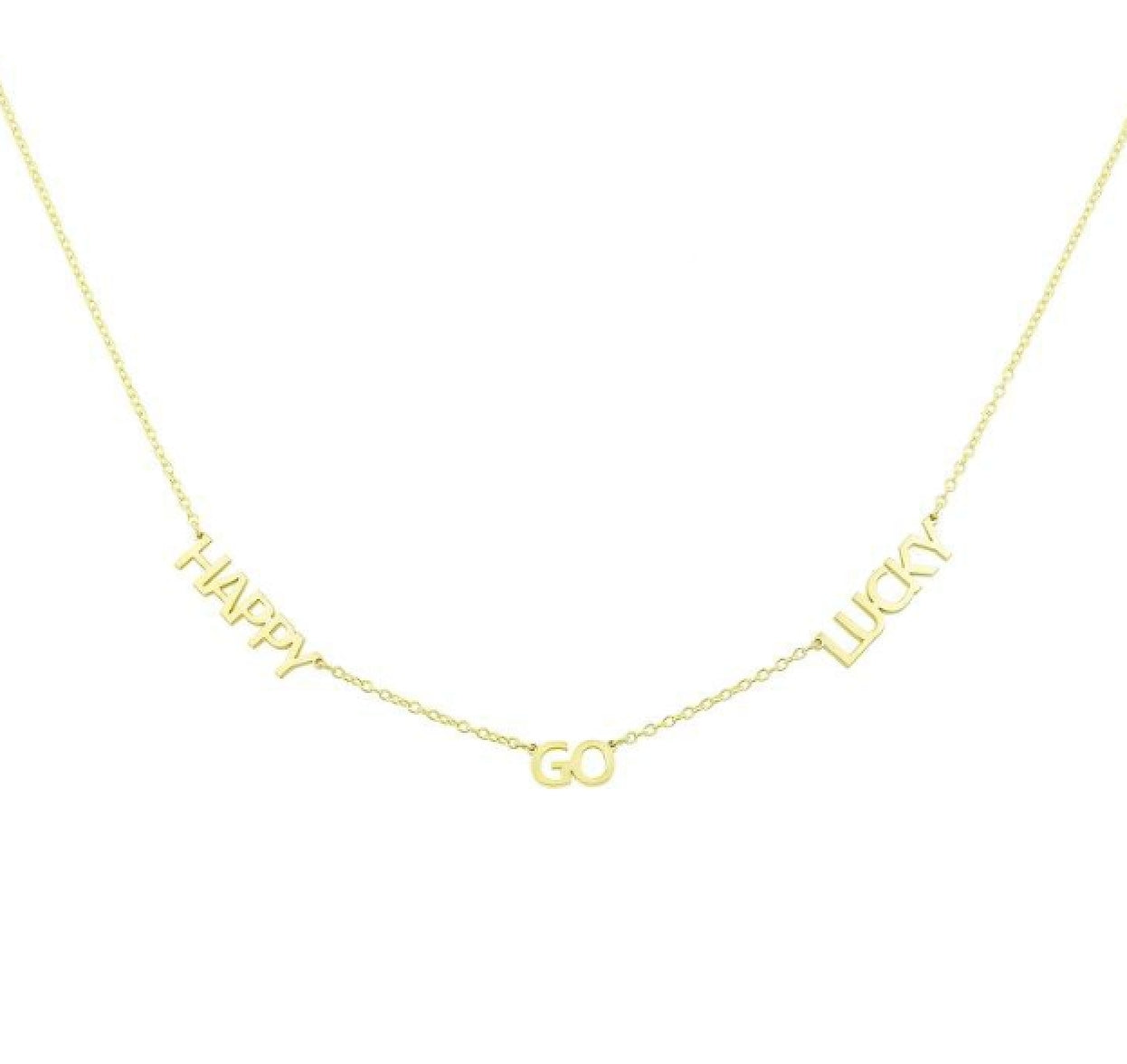 Bold Letters Personalized Necklace