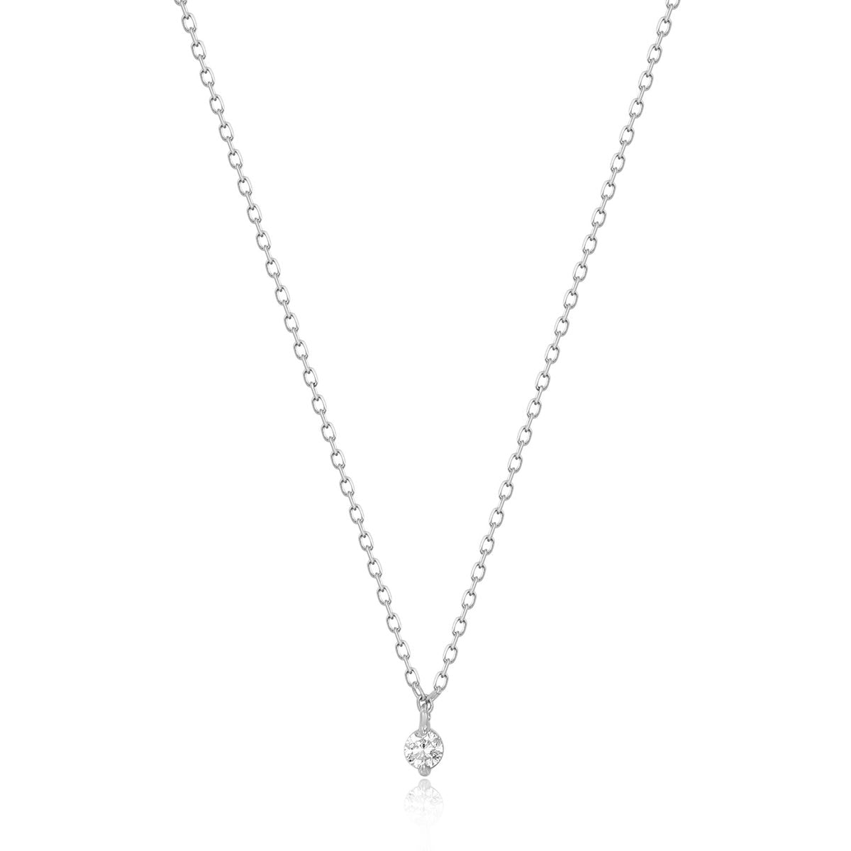 Esme | Floating Diamond Solitaire Necklace