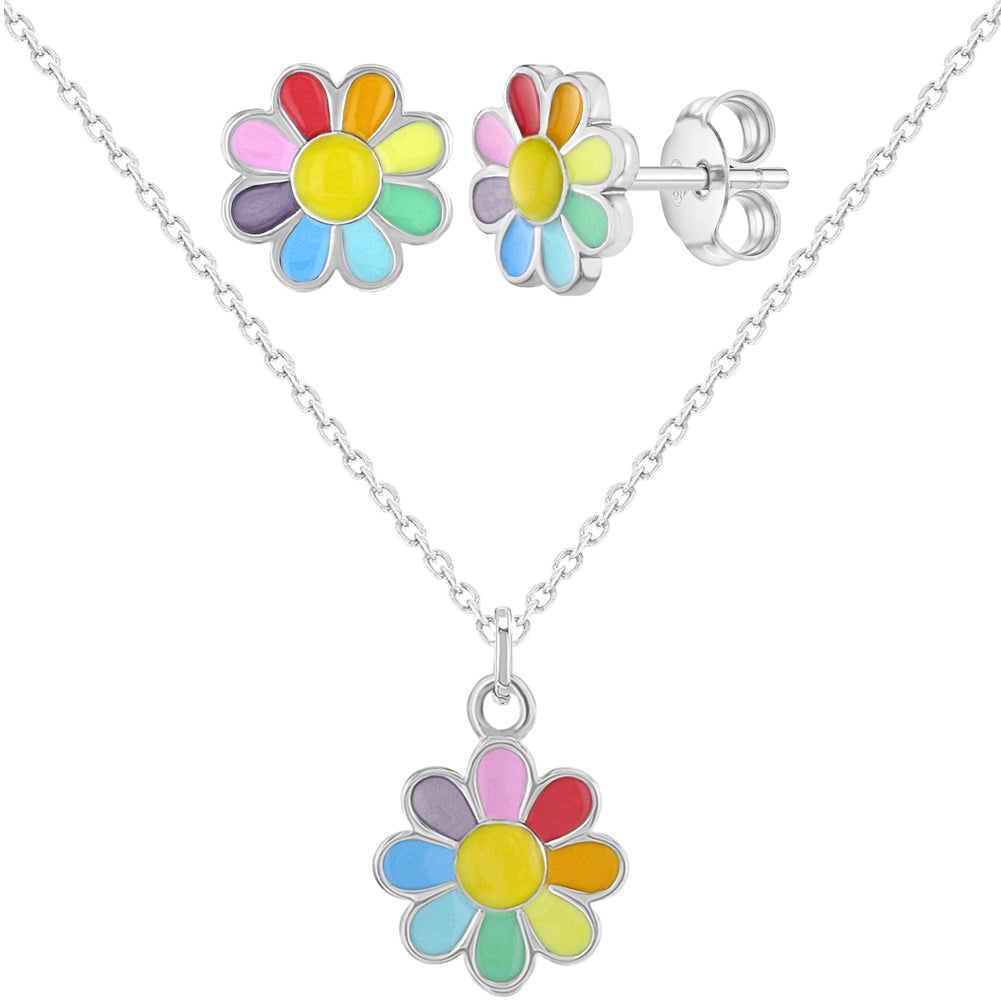 Flower Power Necklace & Earring Set