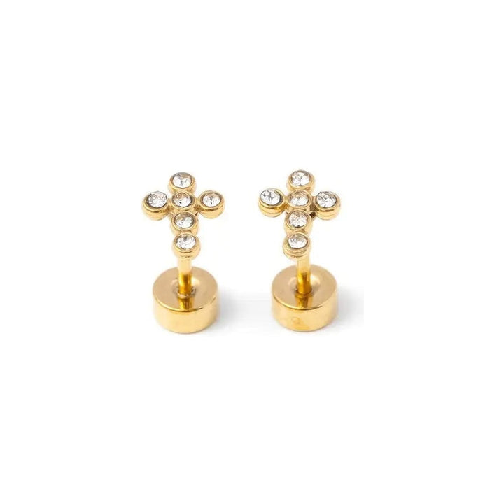 CZ Cross Studs-Embark Fine Jewelry