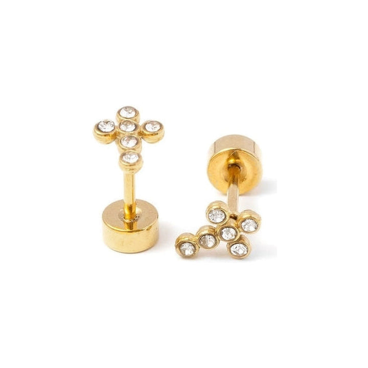 CZ Cross Studs-Embark Fine Jewelry
