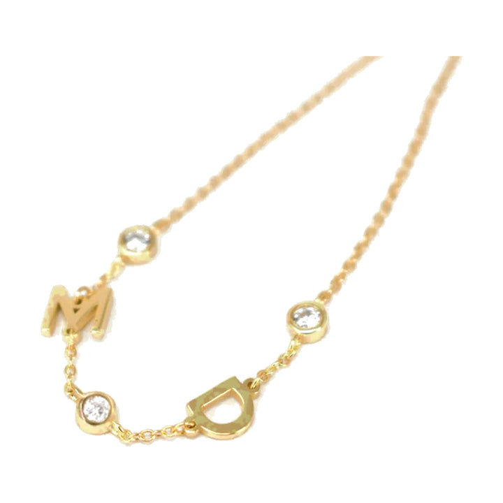 Bezel and Initial Custom Bracelet-Embark Fine Jewelry
