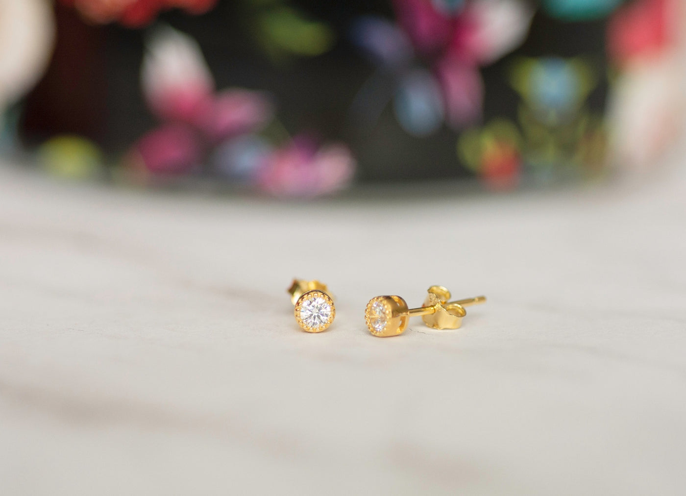 Tiny Diamond Stud