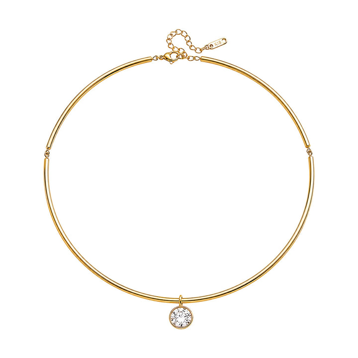 Bold Bezel Collar Necklace-Embark Fine Jewelry