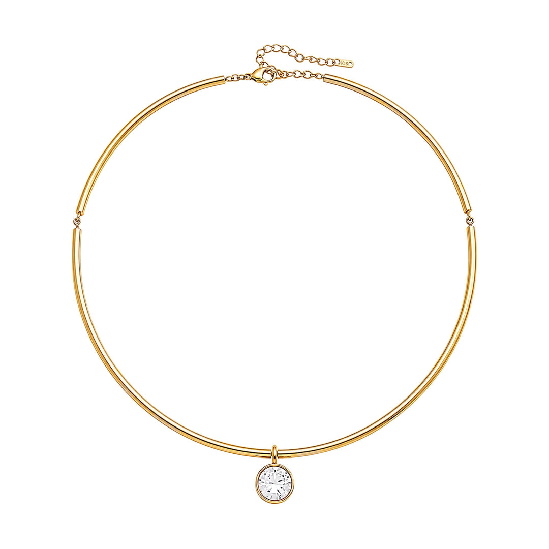 Bold Bezel Collar Necklace-Embark Fine Jewelry