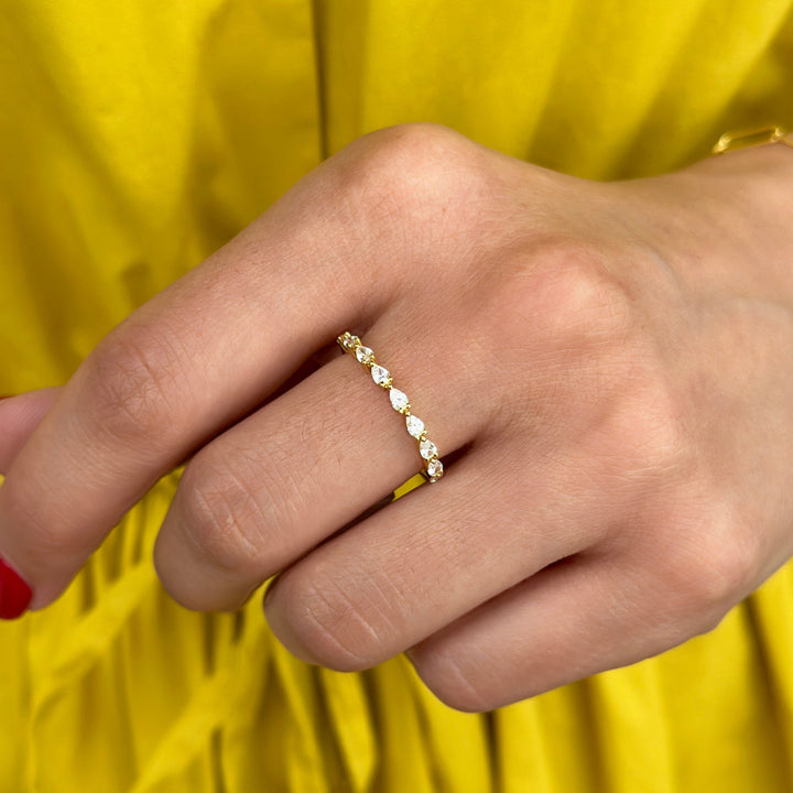 Chasing Pear Stack Ring-Embark Fine Jewelry