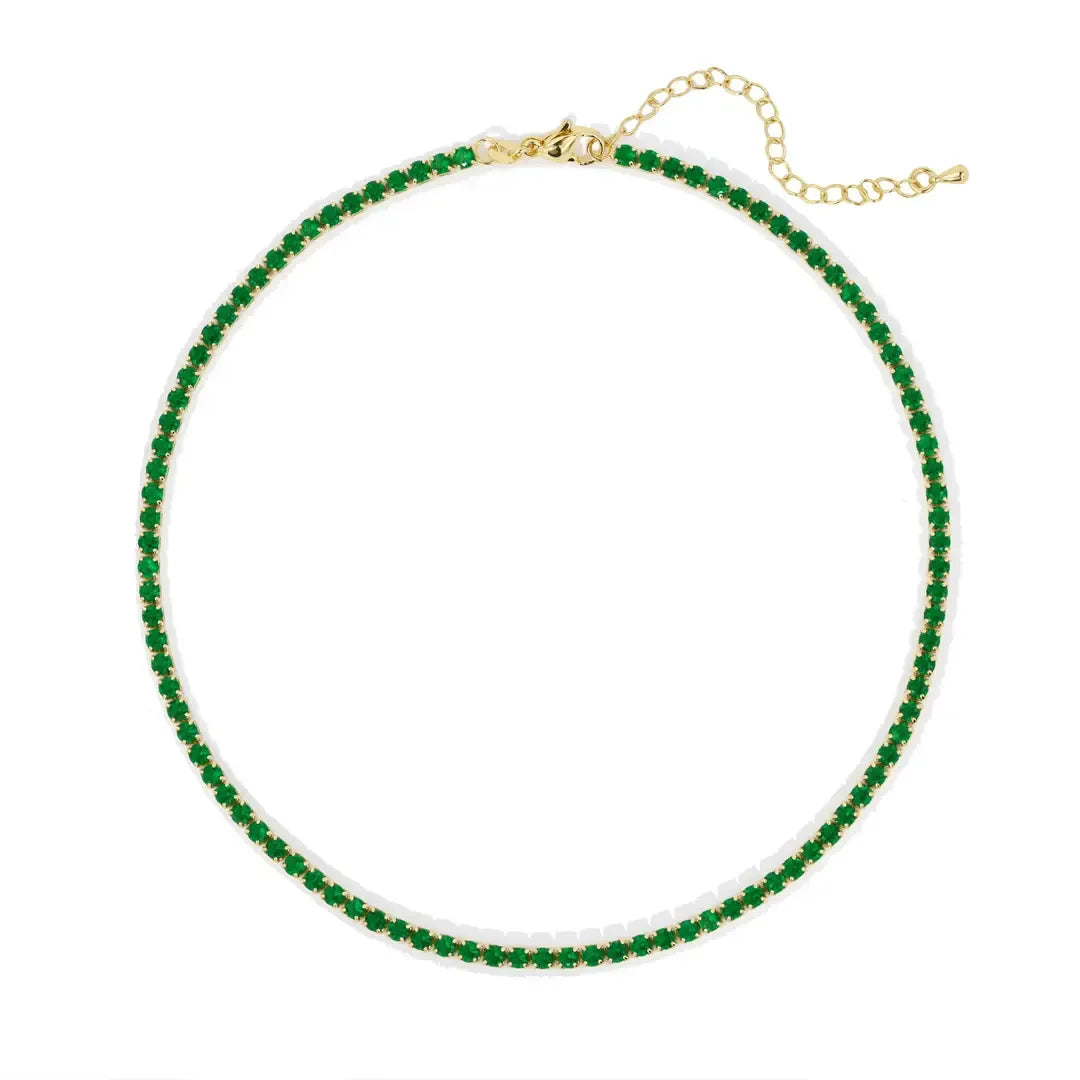 Sparkle Gemstone Tennis Choker