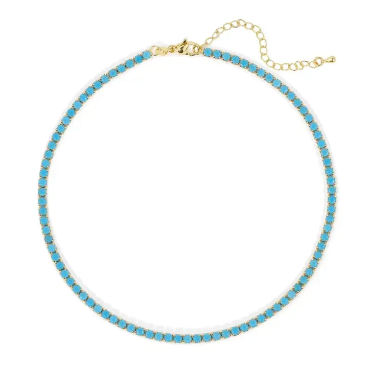 Sparkle Gemstone Tennis Choker