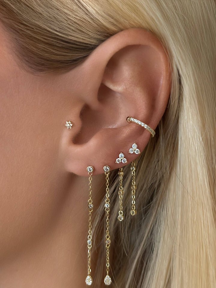 Front & Back Chain Duster Earrings