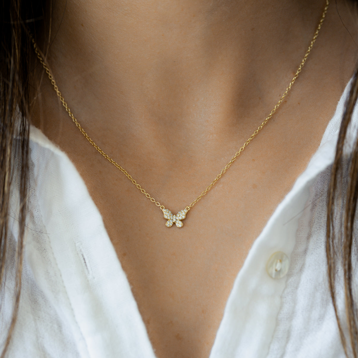 Dainty Butterfly Necklace