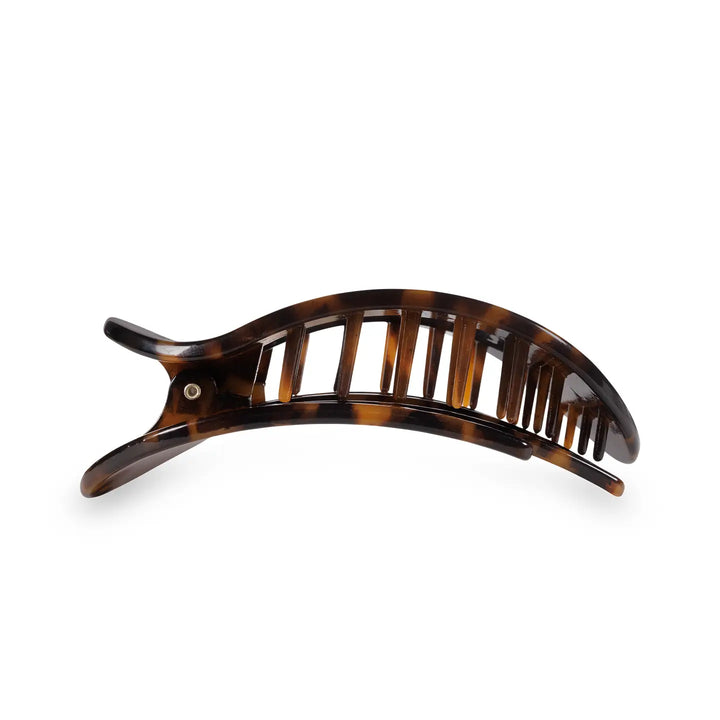 Round Flat Hair Clip | Tortoise