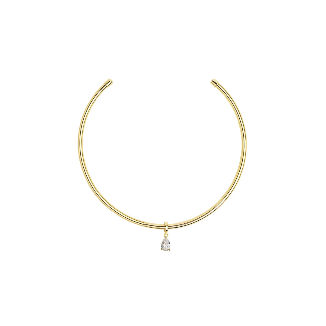 Pear Cuff Necklace