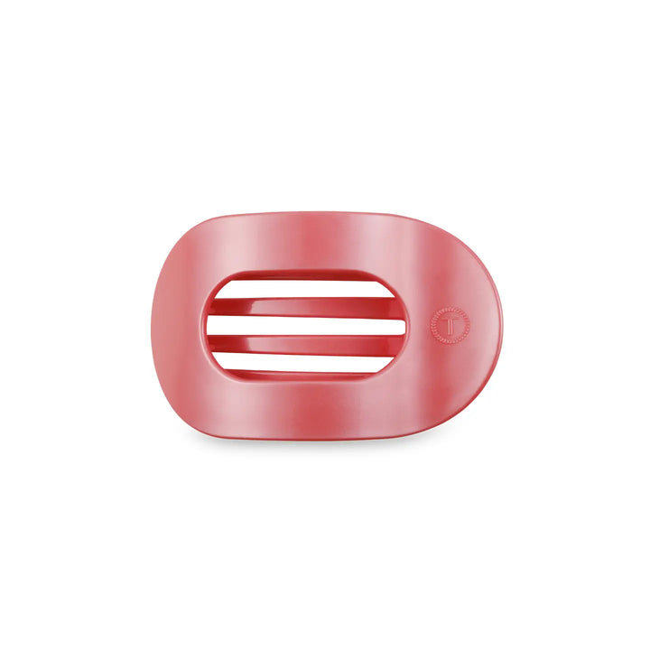 Round Flat Hair Clip | Calming Coral