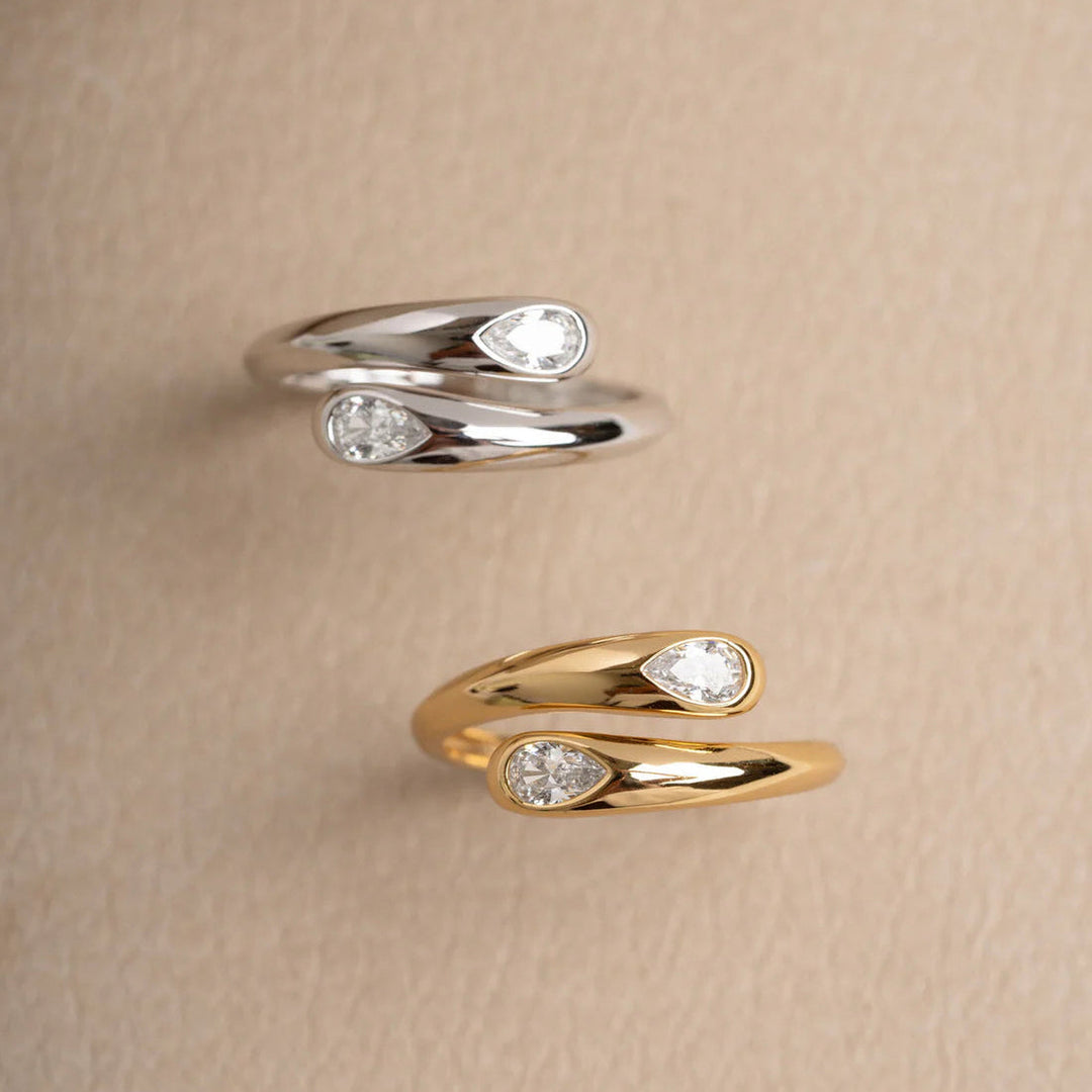 Double Pear Wrap Ring-Embark Fine Jewelry