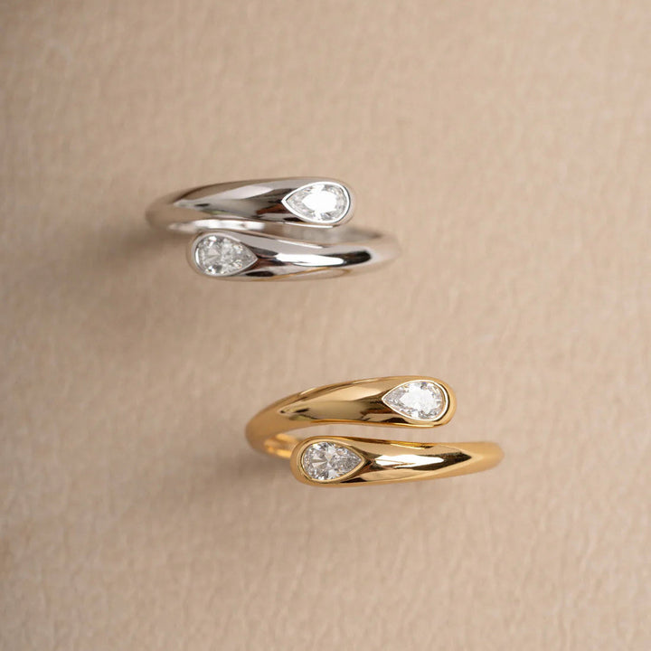 Double Pear Wrap Ring-Embark Fine Jewelry