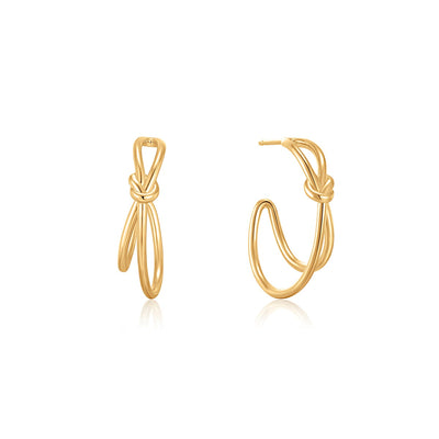 Knot Stud Hoops