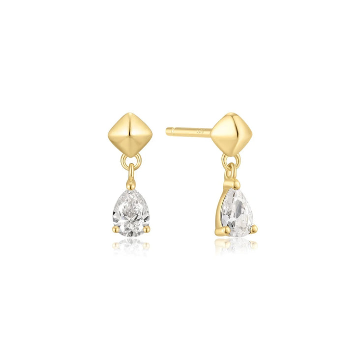 Pyramid Dangle Studs