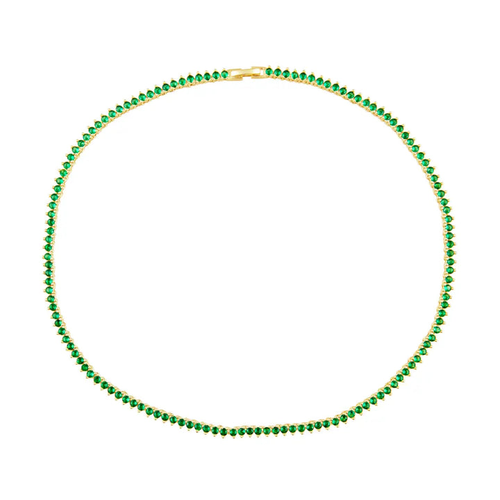 3-Prong Tennis Necklace