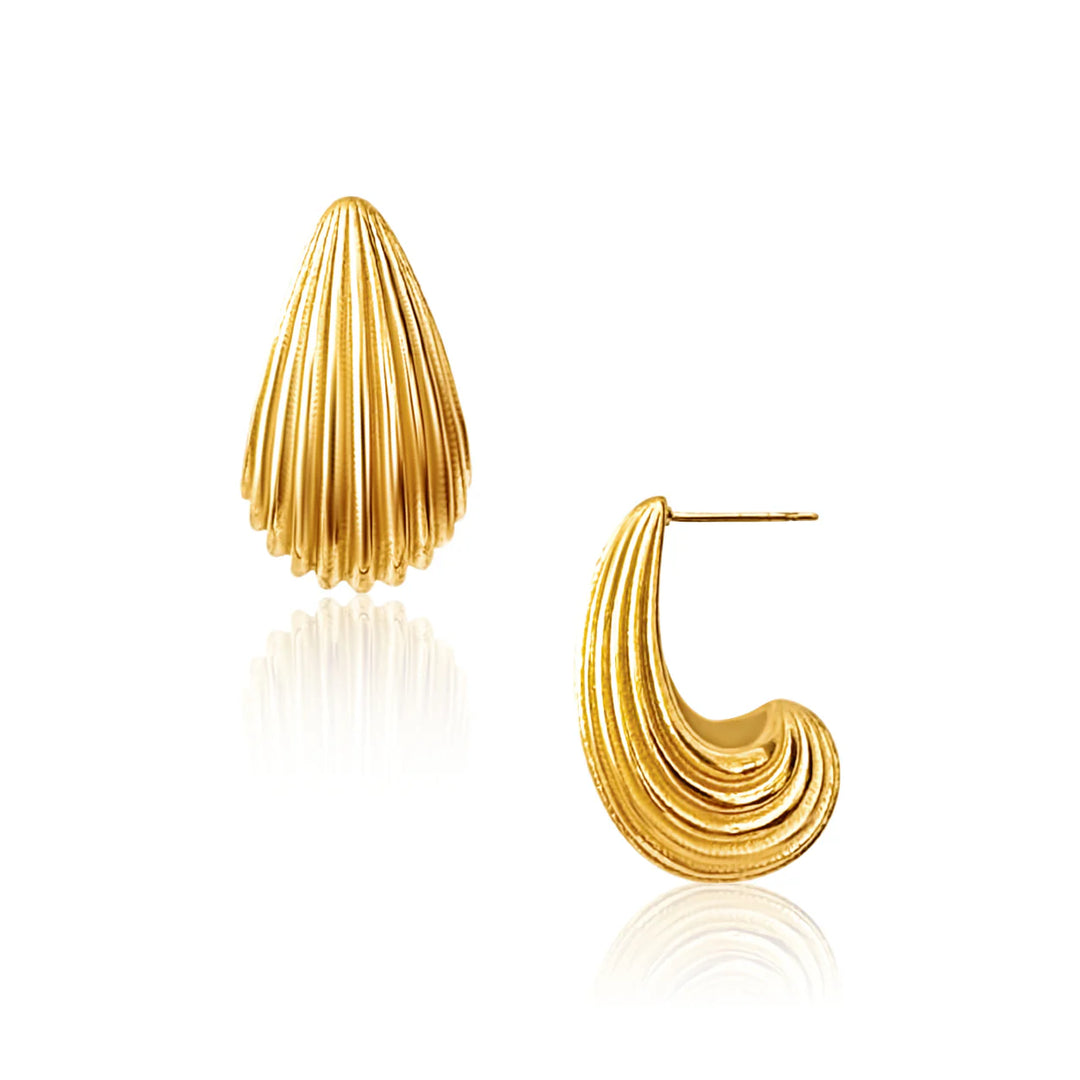 Textured Teardrop Earrings