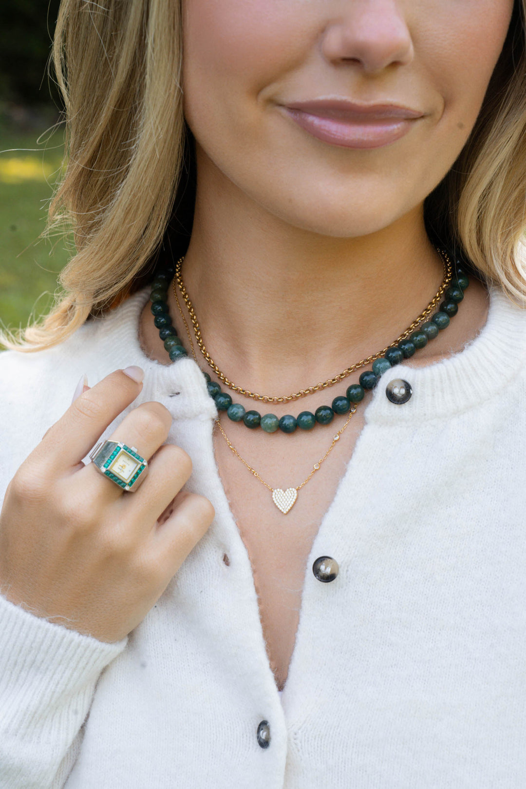 Fall Mini Paloma Necklace On Model-Embark Fine Jewelry