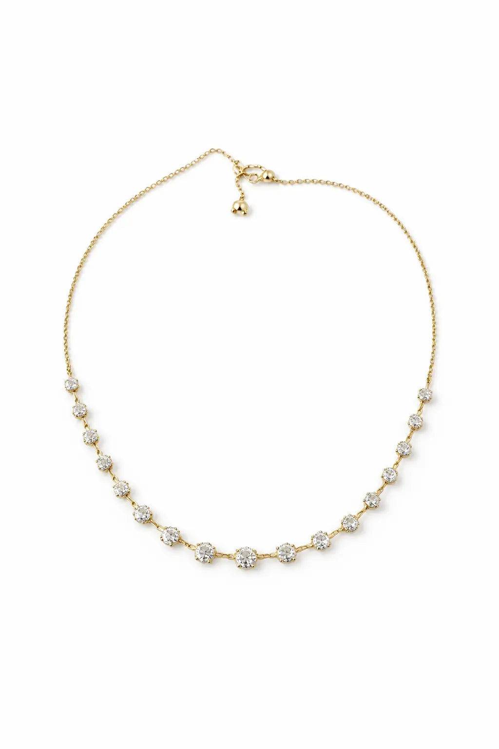 Bold Round CZ Choker Necklace