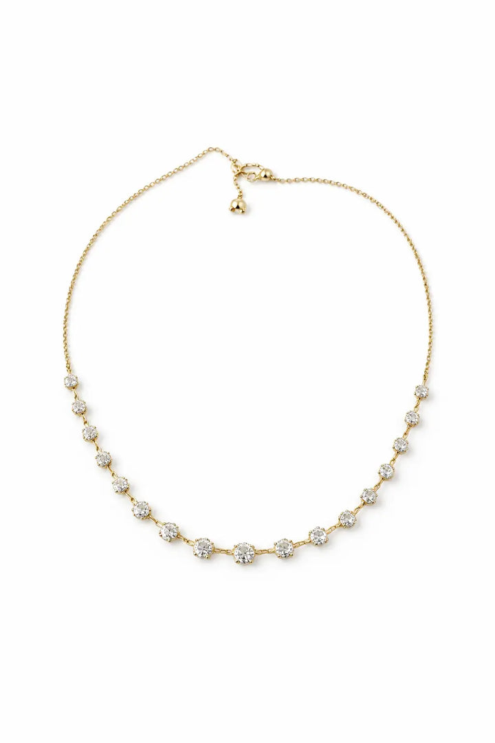 Bold Round CZ Choker Necklace