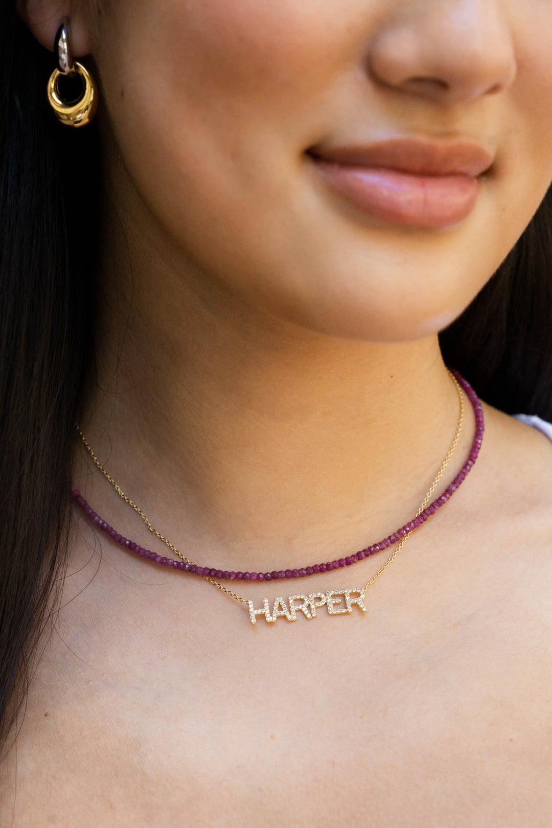 Genuine Gemstone Choker Necklace