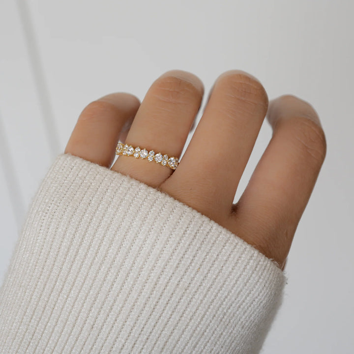 Dainty CZ Stack Ring