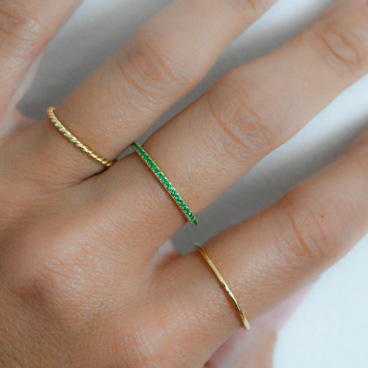 Gold Eternity Birthstone Ring