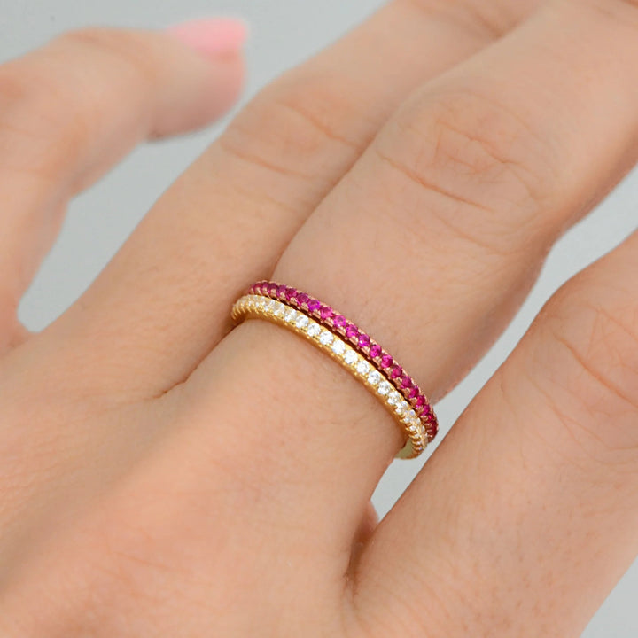 Gold Eternity Birthstone Ring-Embark Fine Jewelry