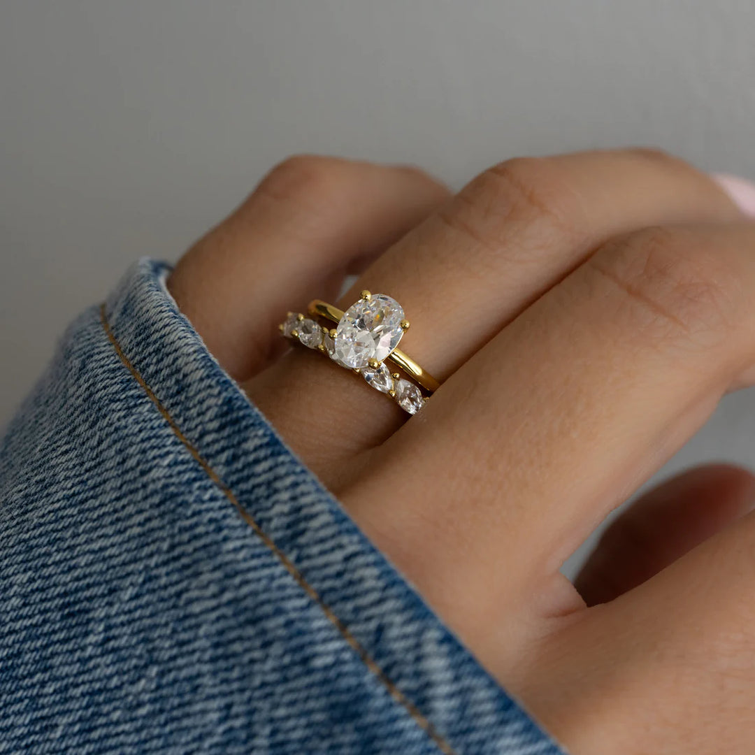 Oval Solitaire Travel Ring