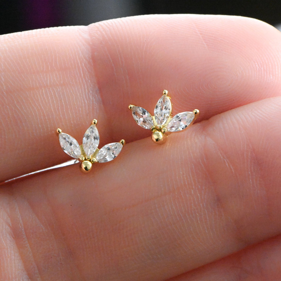 CZ Petal Stud