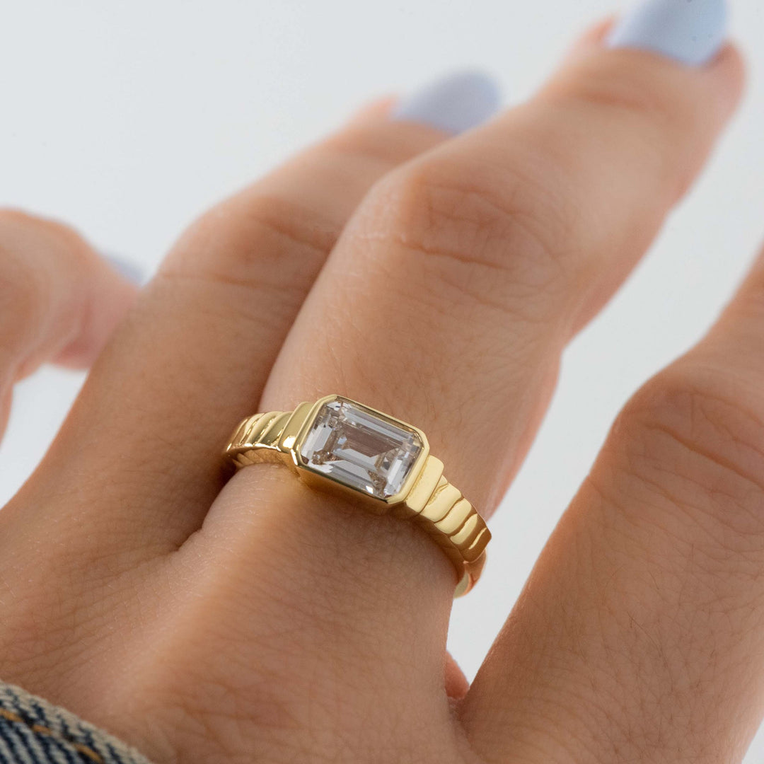 Emerald-Cut Statement Ring