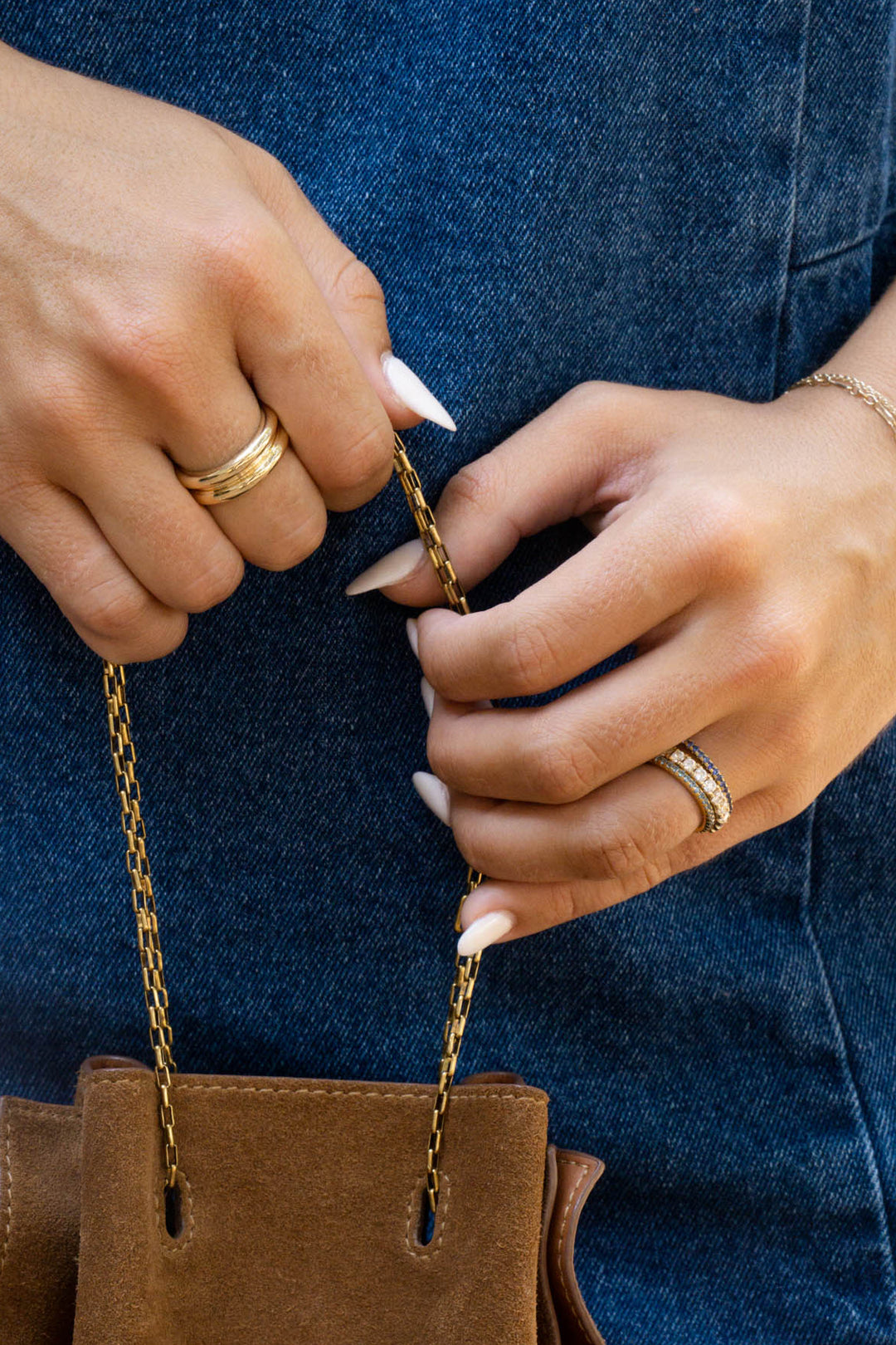 Gold Eternity Birthstone Ring