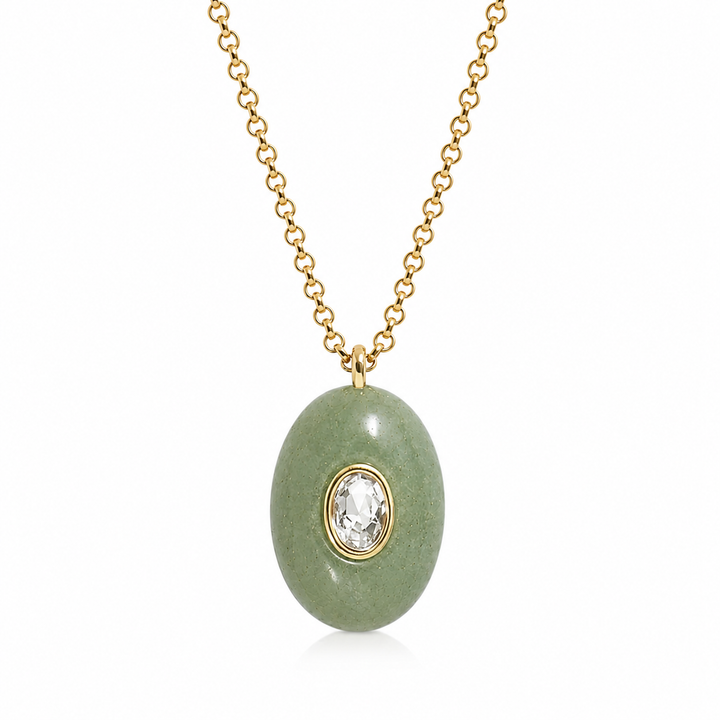 Gemstone Gumdrop Necklace
