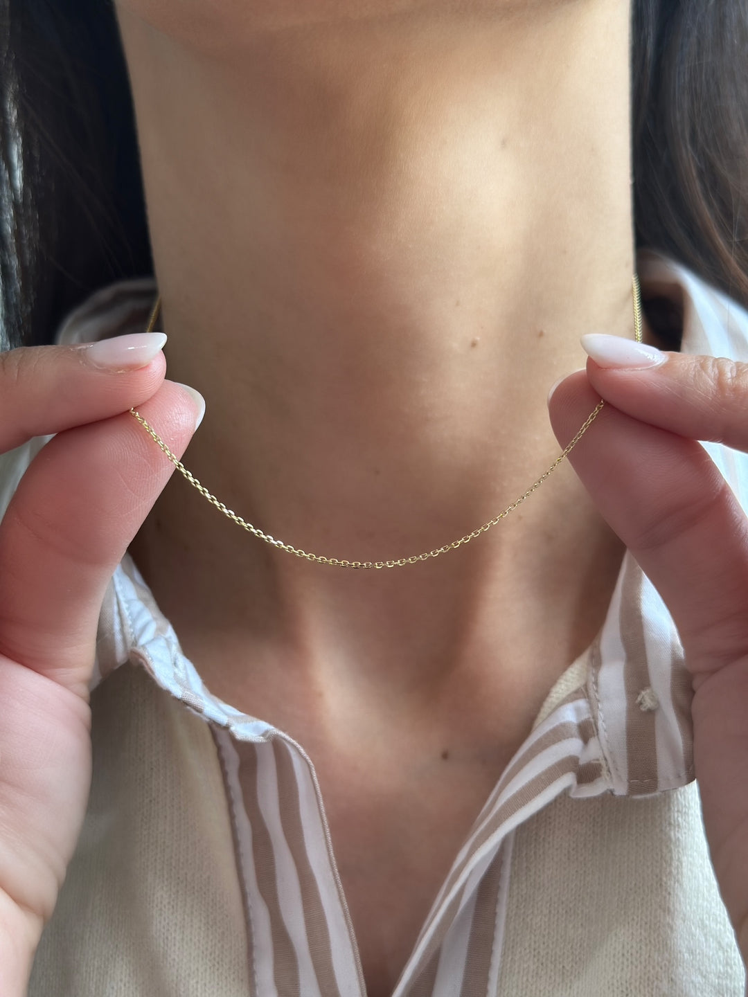 14K Basic Cable Chain