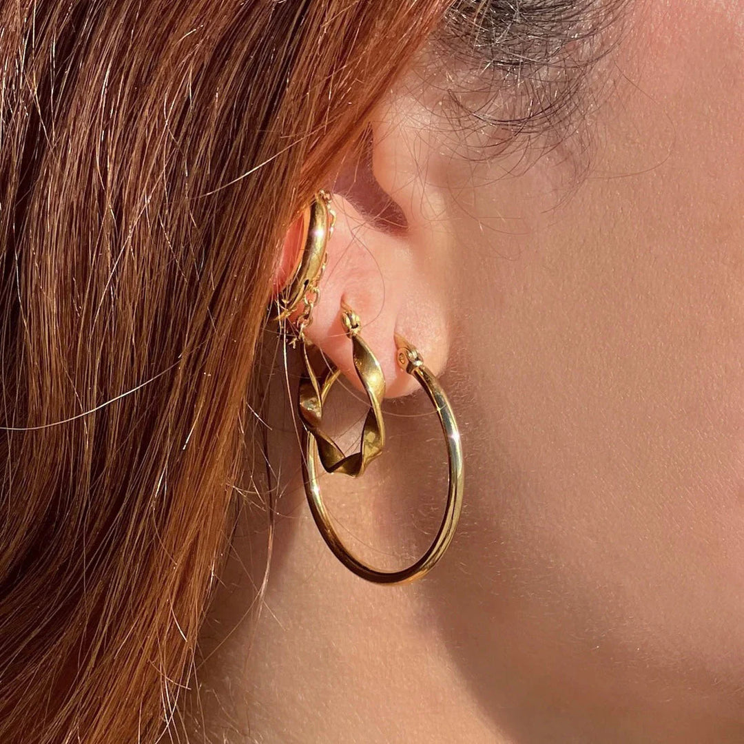 Thin Hoop Earrings