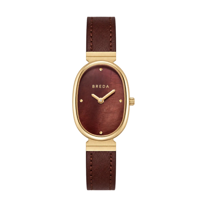 Jane Leather Band Watch Regular / Gold/Brown/Brown-Embark Fine Jewelry