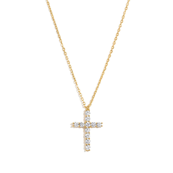 Large Studded Cross Necklace-Embark Fine Jewelry