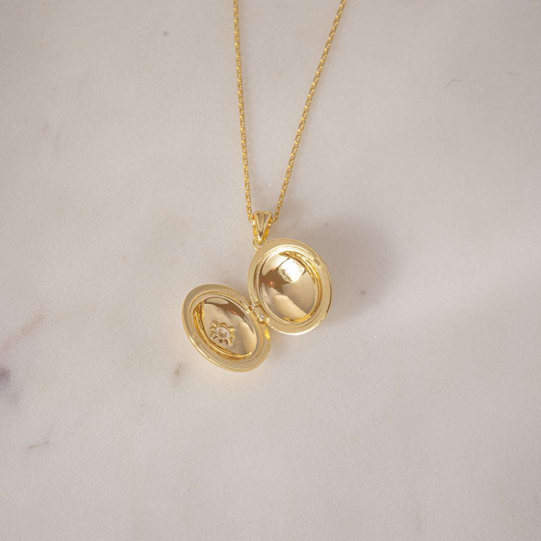 Oval Locket Necklace