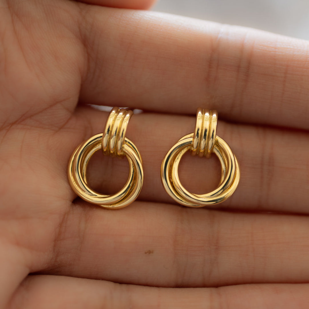 Knot Stud Hoops