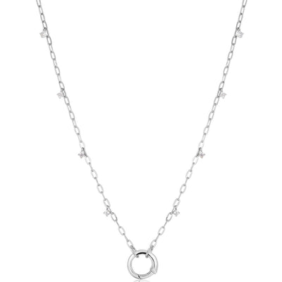 Shimmer Chain Charm Connector Necklace