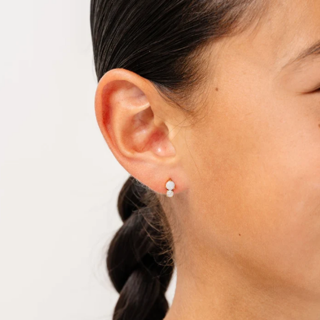 Opal Duo Studs