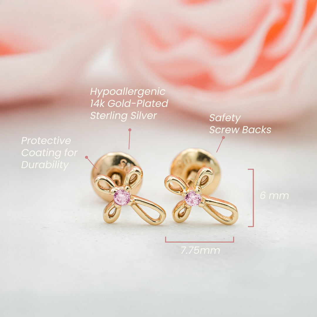 Open Infinity Cross Studs Gold Styled-Embark Fine Jewelry